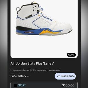 Jordan Sixty Plus Sneakers in White and Blue